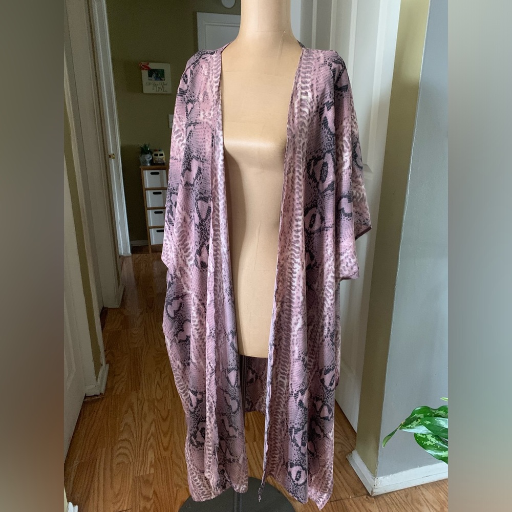 Caramela made in USA Snake print Boho Bohemian Kimono, Medium